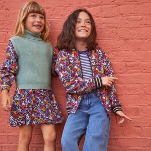 Mini Boden Roll Neck Sweater tank AND Gathered Neck Dress, both 4-5